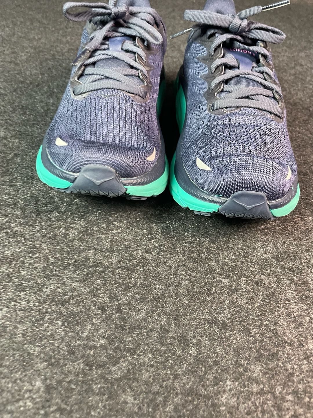 Hoka One One Clifton 8 Running Shoes Blue Green 9