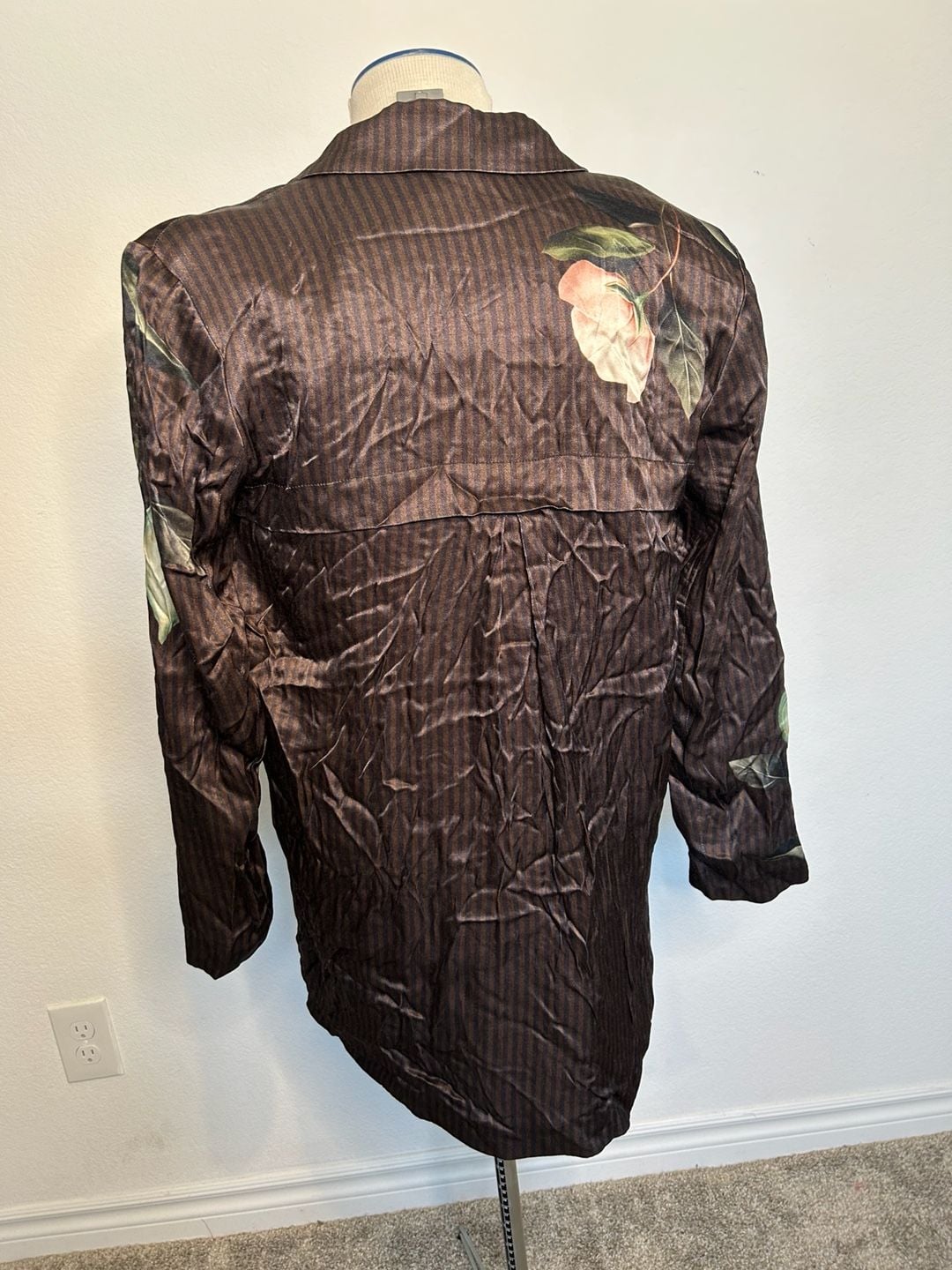 Anthropologie Printed Silky Blazer Mini Dress 3