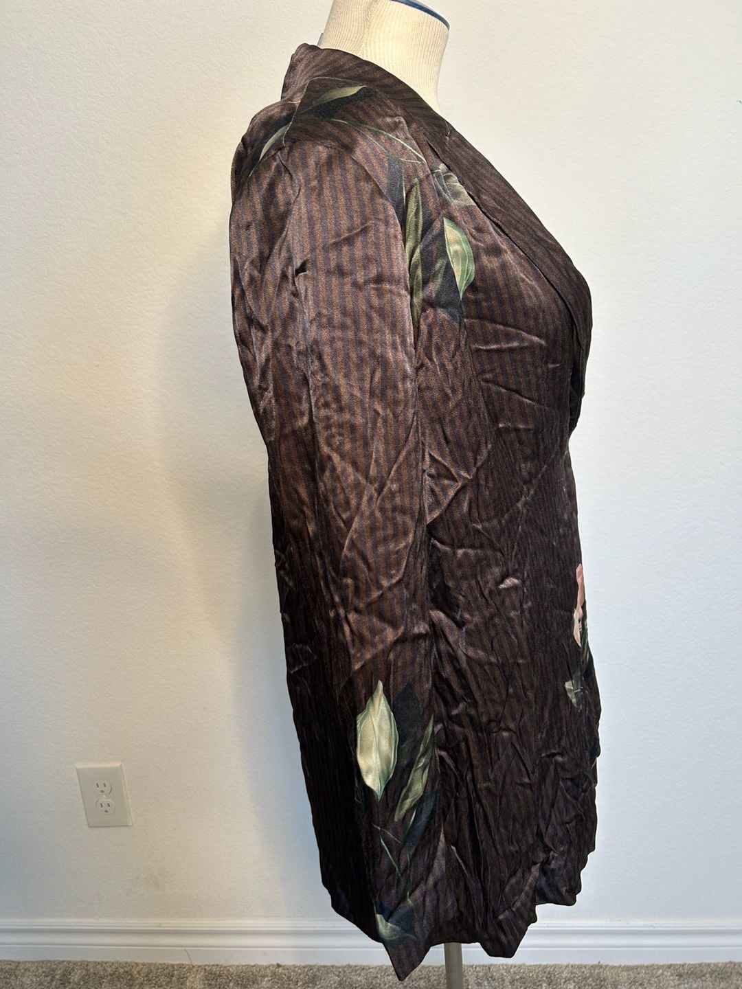 Anthropologie Printed Silky Blazer Mini Dress 5