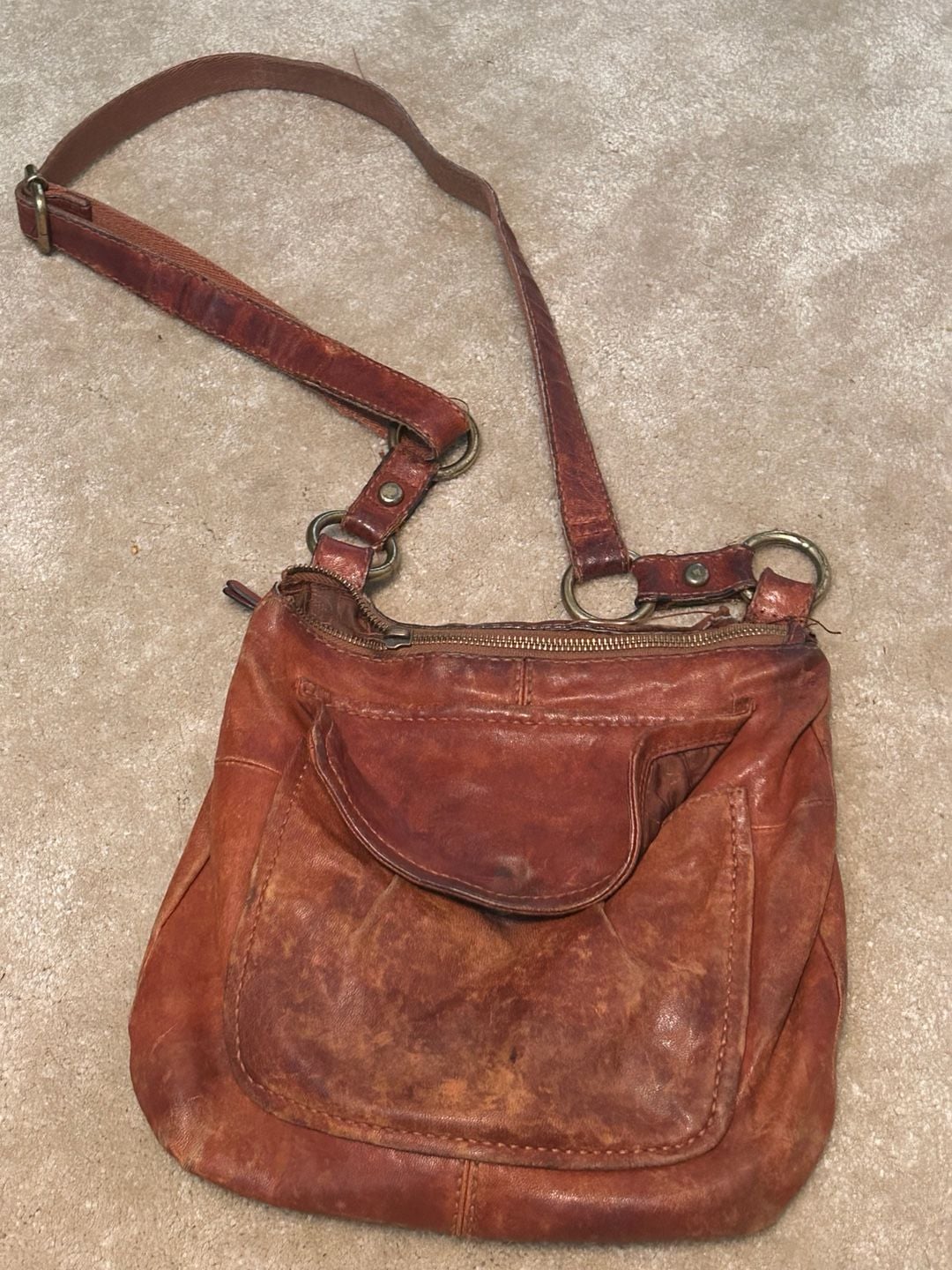 Fossil Leather Crossbody Bag 4