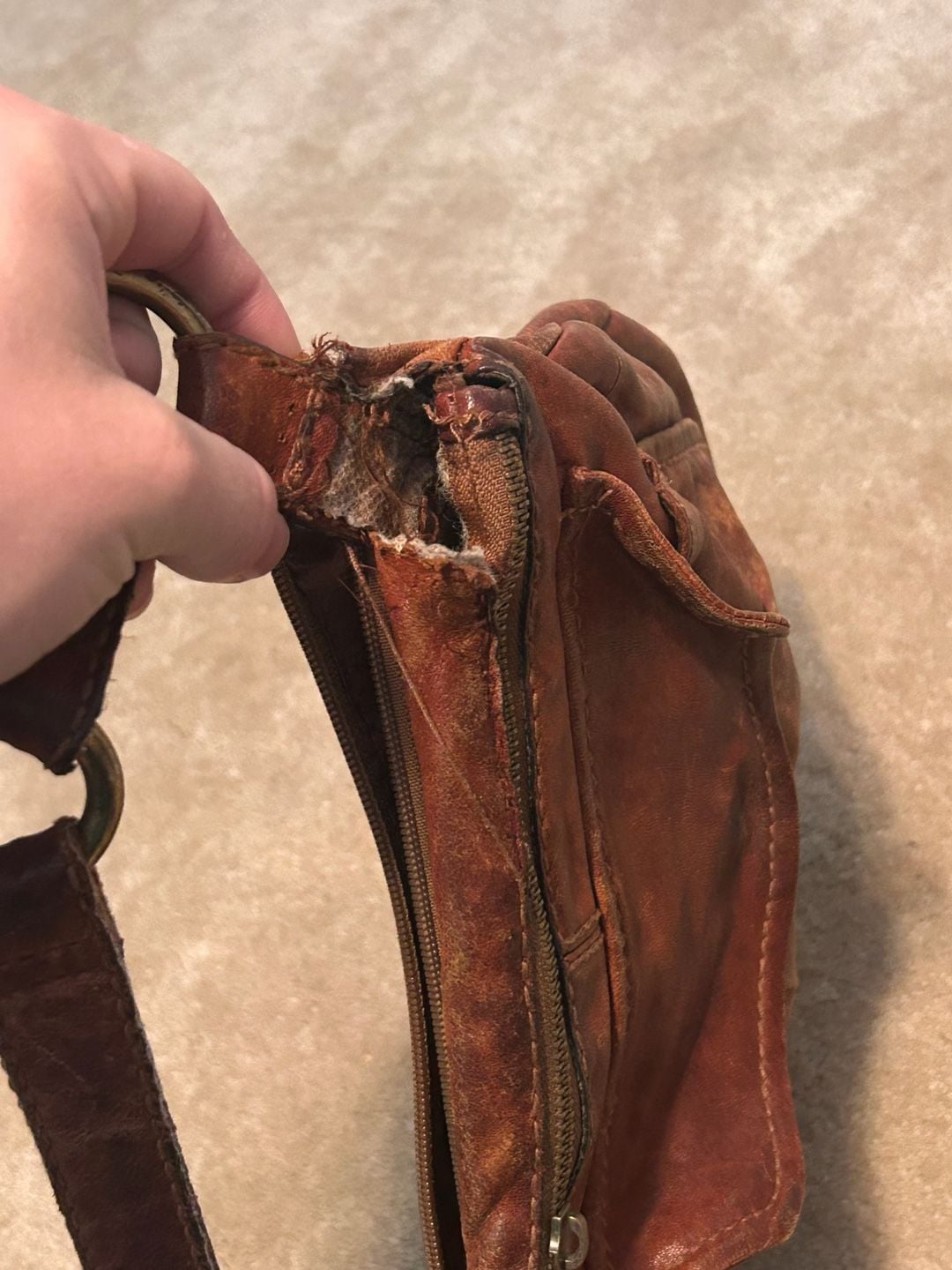 Fossil Leather Crossbody Bag 6