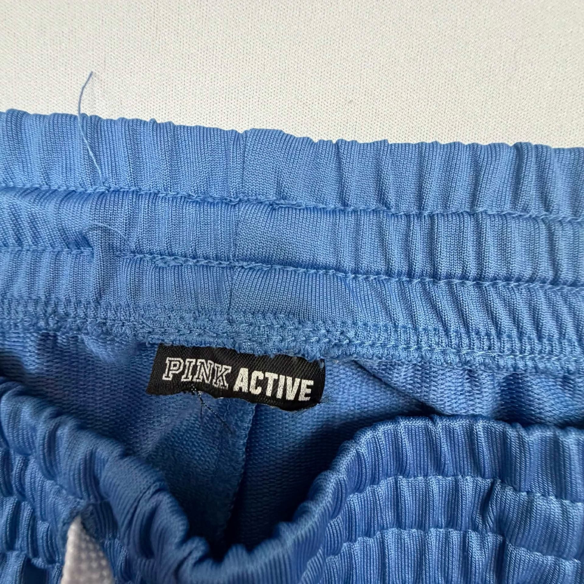 Pink Victoria's Secret Track Pants Blue White Striped Size S 3