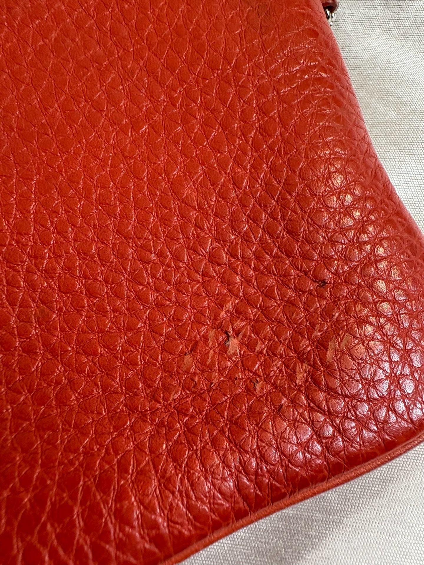 Coach Leather Wristlet Red 6