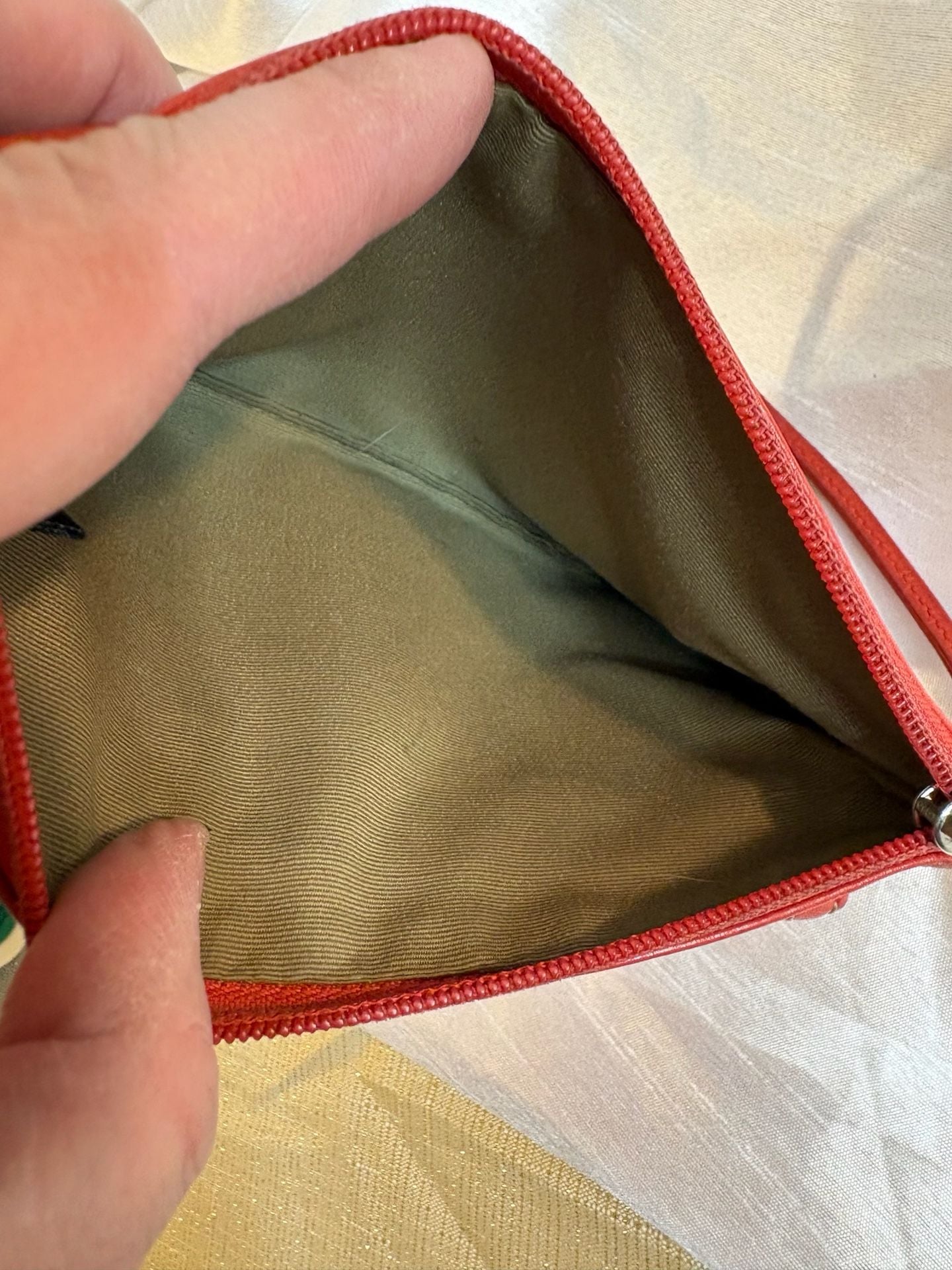 Coach Leather Wristlet Red 7