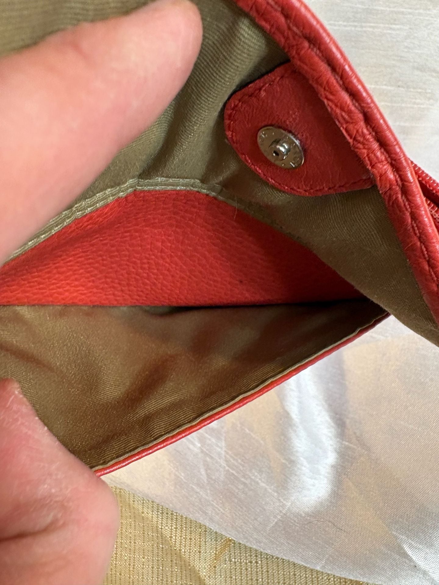 Coach Leather Wristlet Red 8