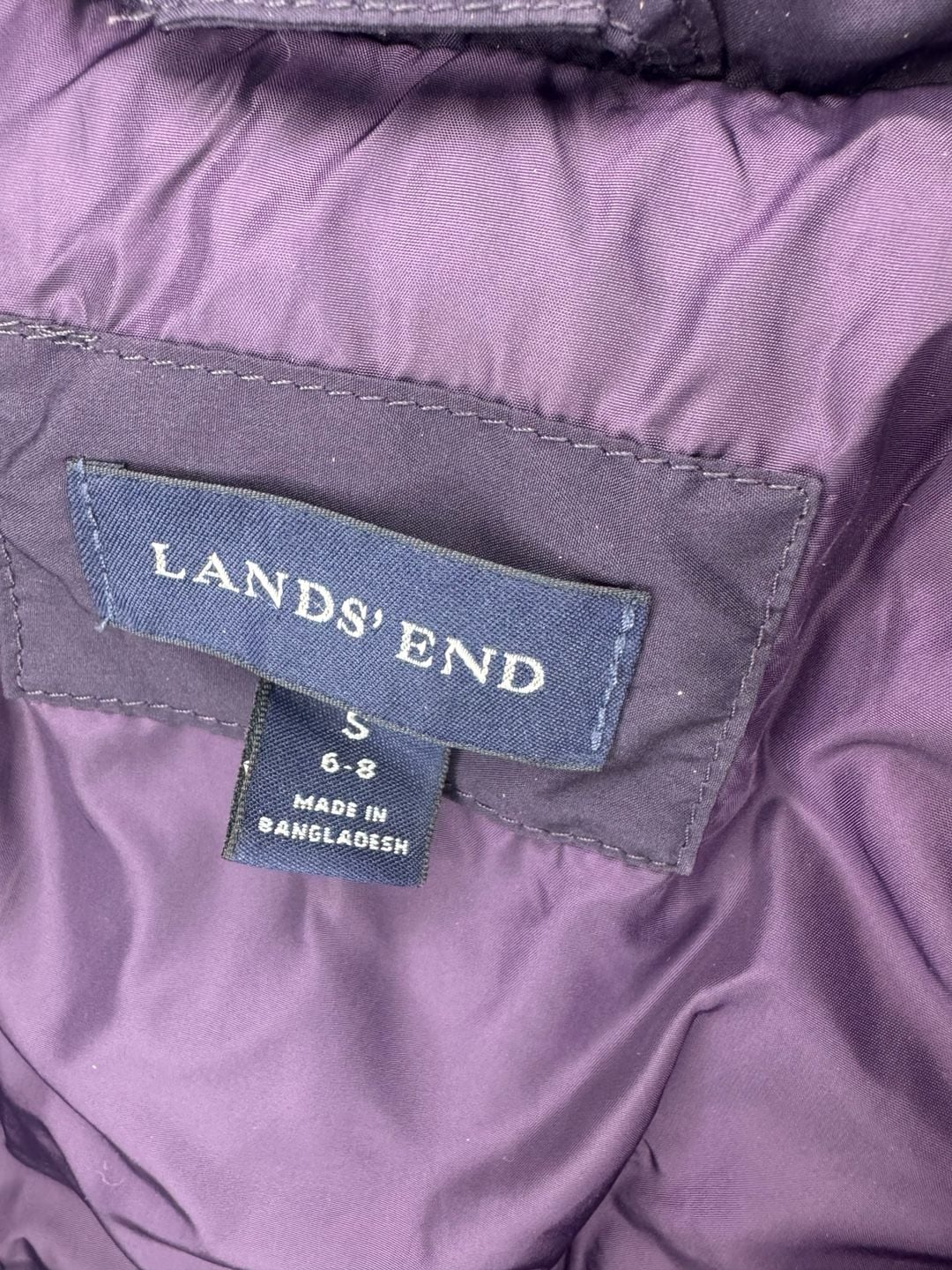 Lands End Long Down Puffer Coat Black 3