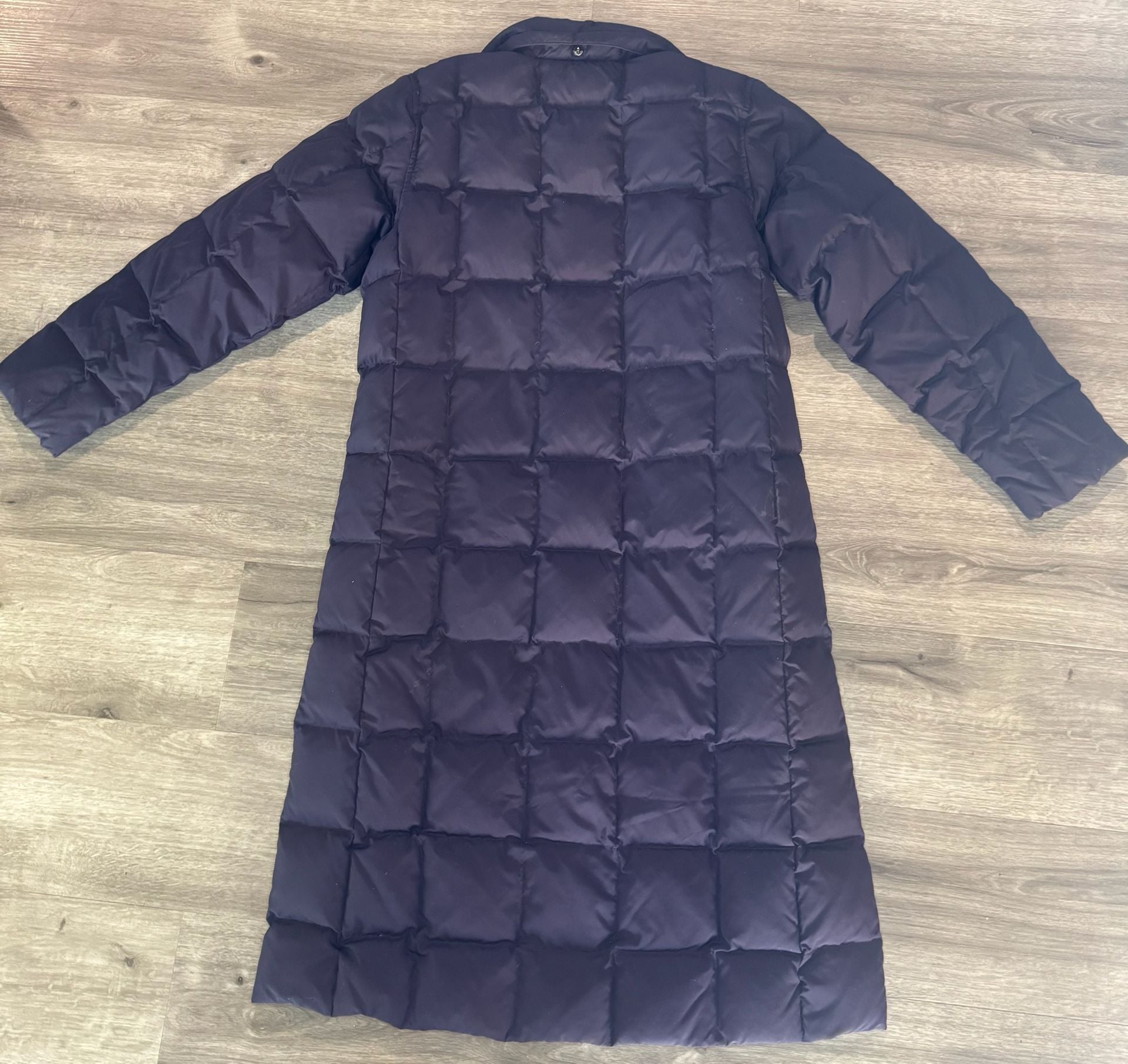 Lands End Long Down Puffer Coat Black 4