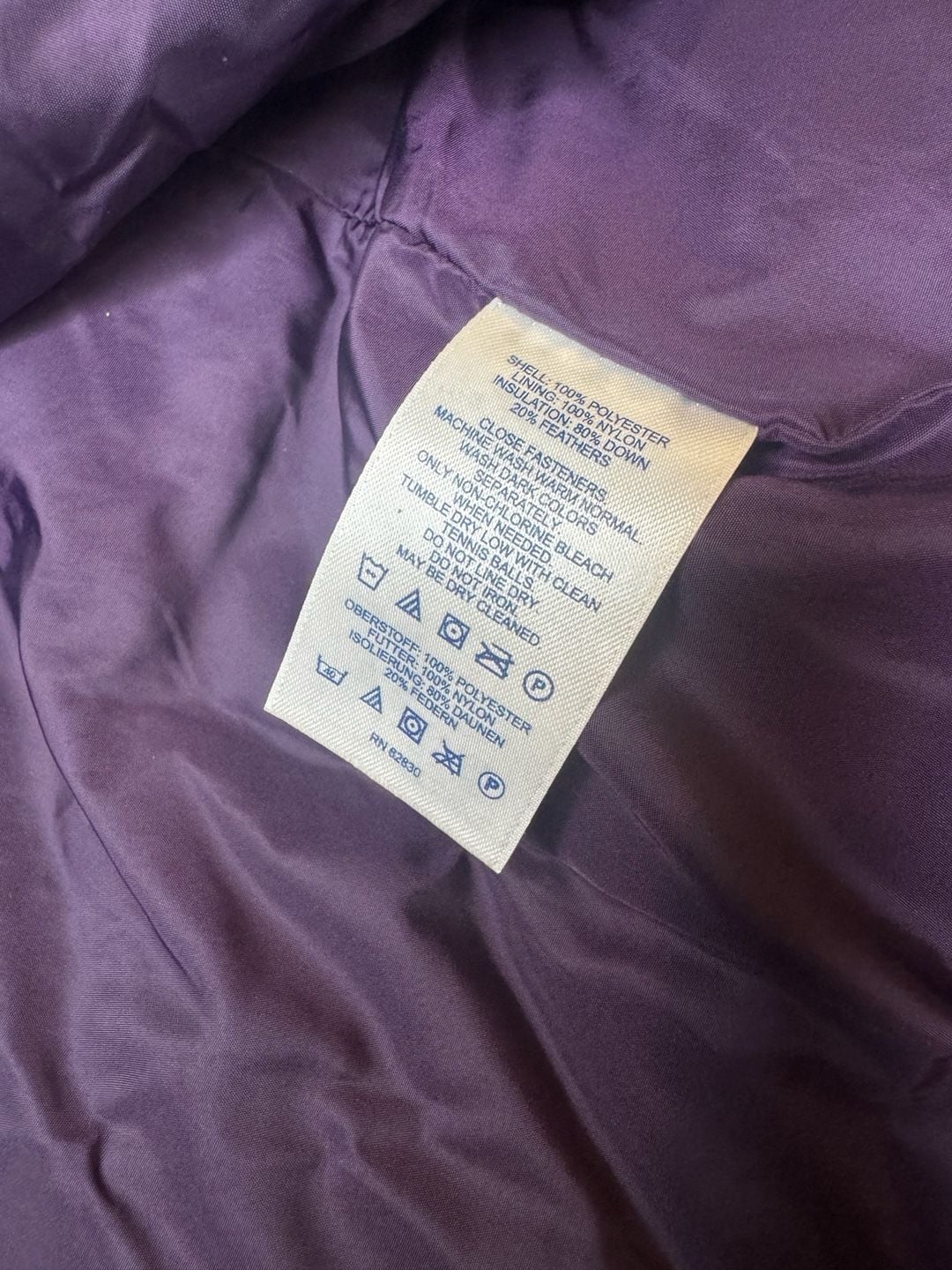Lands End Long Down Puffer Coat Black 5