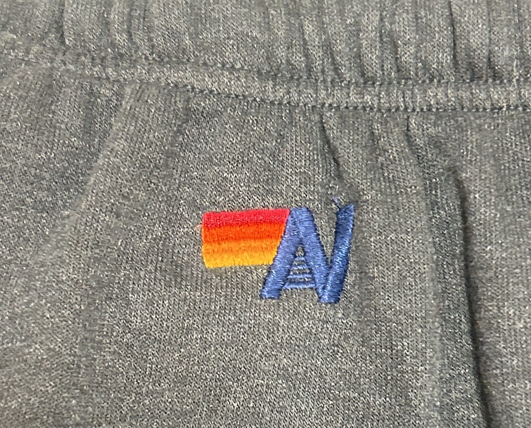 Aviator Nation 5-Stripe Sweatpants Size L Charcoal Rainbow 8