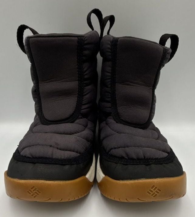 Columbia Snow Boots Black Puffer Winter Faux Fur
Size 4
#902 4