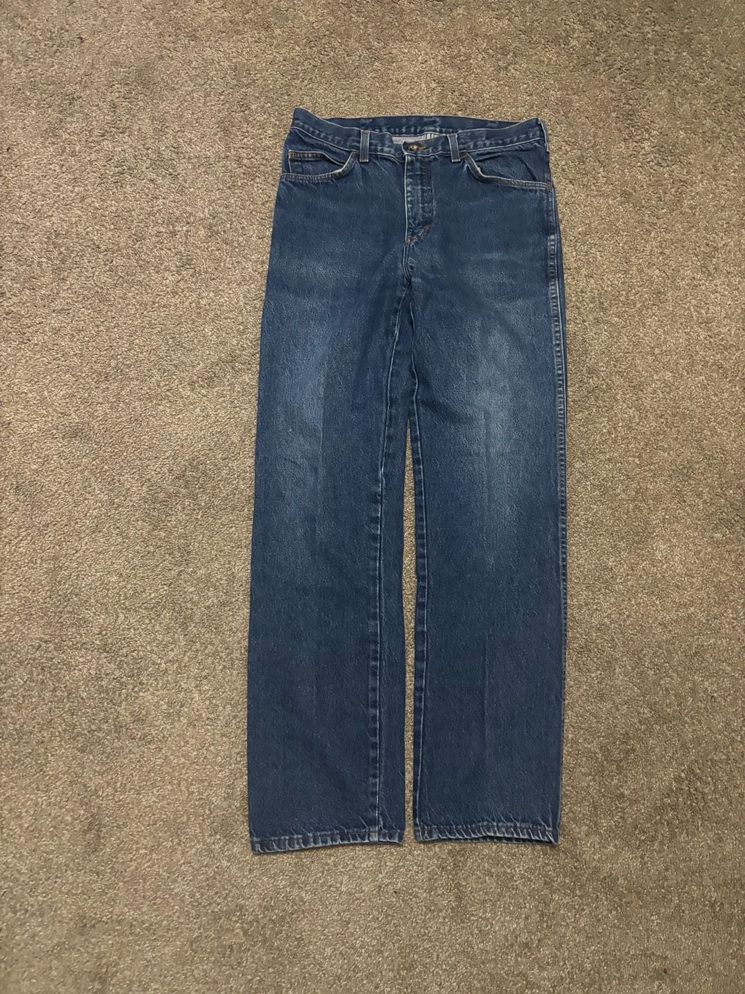 1970s 1980s Talon Zip Cowboy Cut Jeans 32x34 Blue Denim Bootcut 2