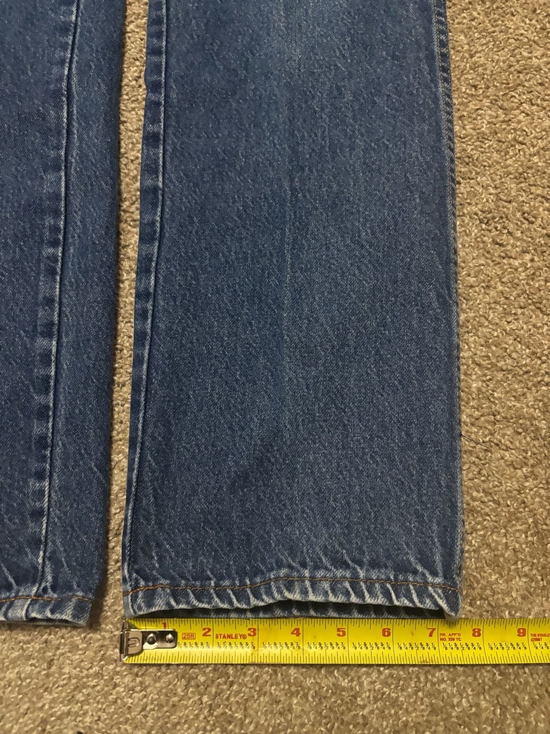 1970s 1980s Talon Zip Cowboy Cut Jeans 32x34 Blue Denim Bootcut 4