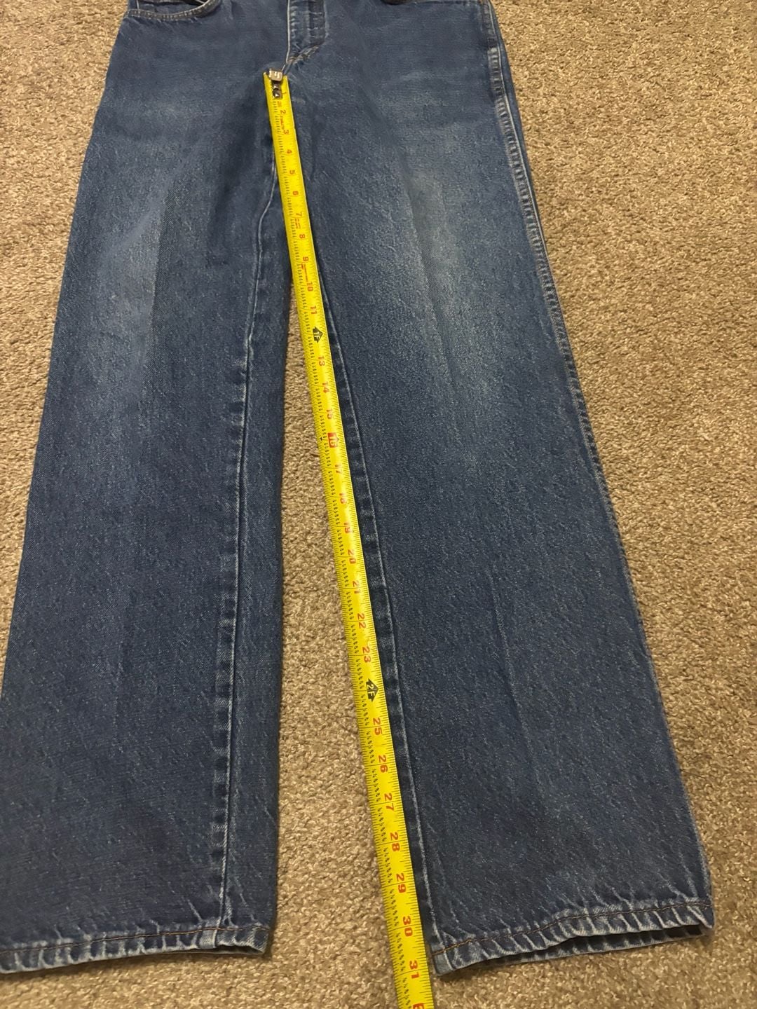 1970s 1980s Talon Zip Cowboy Cut Jeans 32x34 Blue Denim Bootcut 5