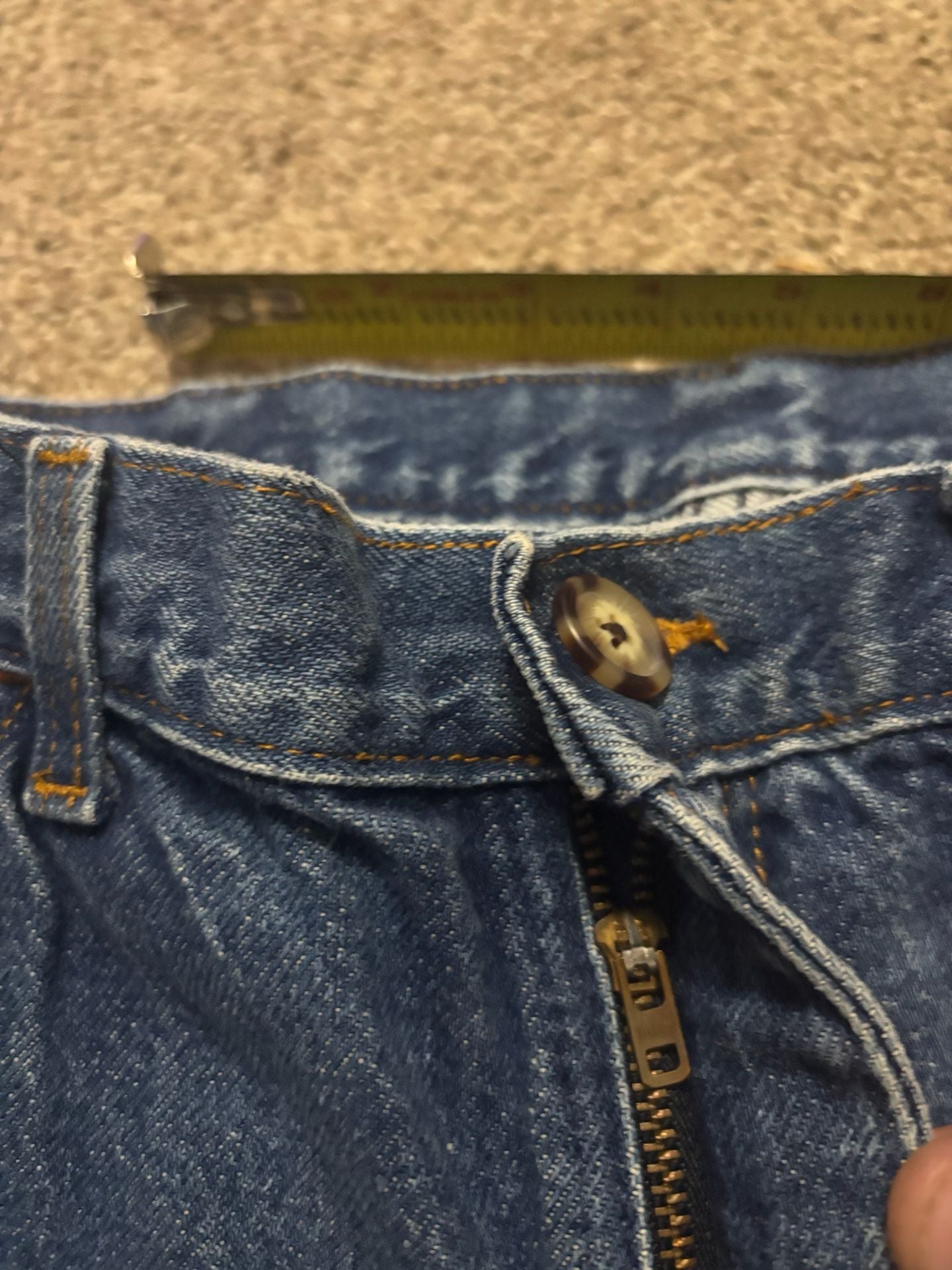 1970s 1980s Talon Zip Cowboy Cut Jeans 32x34 Blue Denim Bootcut 7