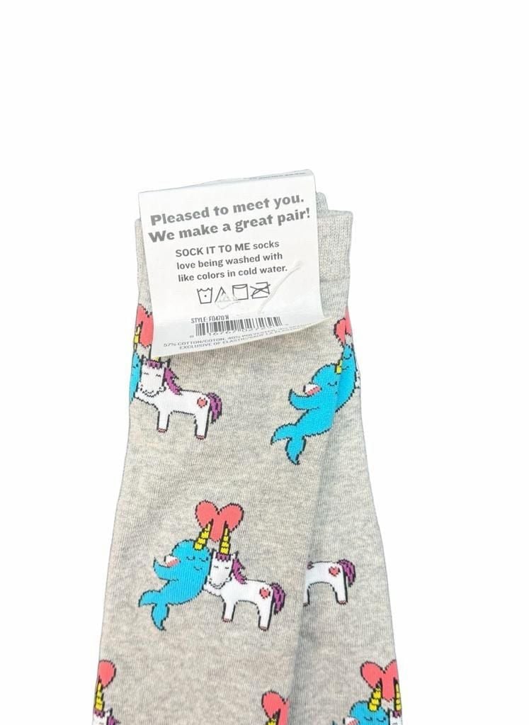 Sock It To Me Great Horns Think Alike Knee High Socks New 5