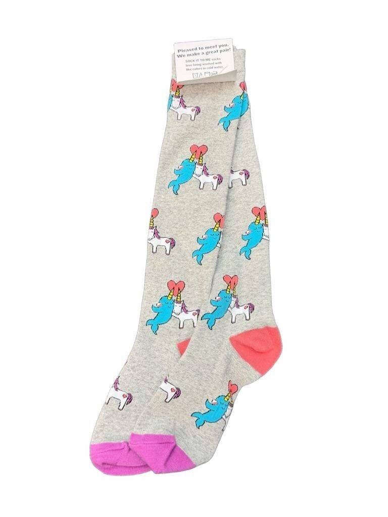 Sock It To Me Great Horns Think Alike Knee High Socks New 4