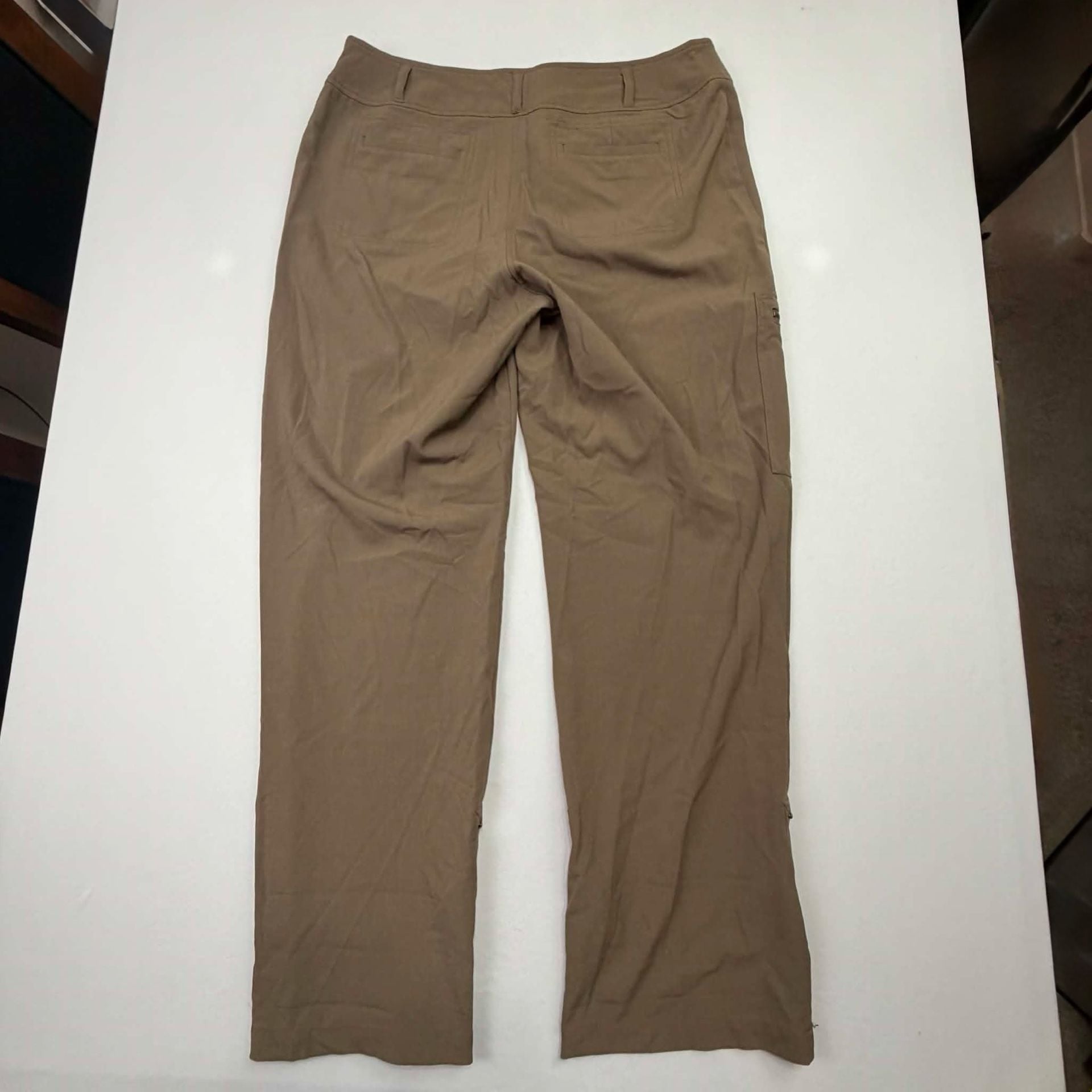 Chico's Cargo Pants Size 2.5 Brown Utility Zip Pocket Travel 7
