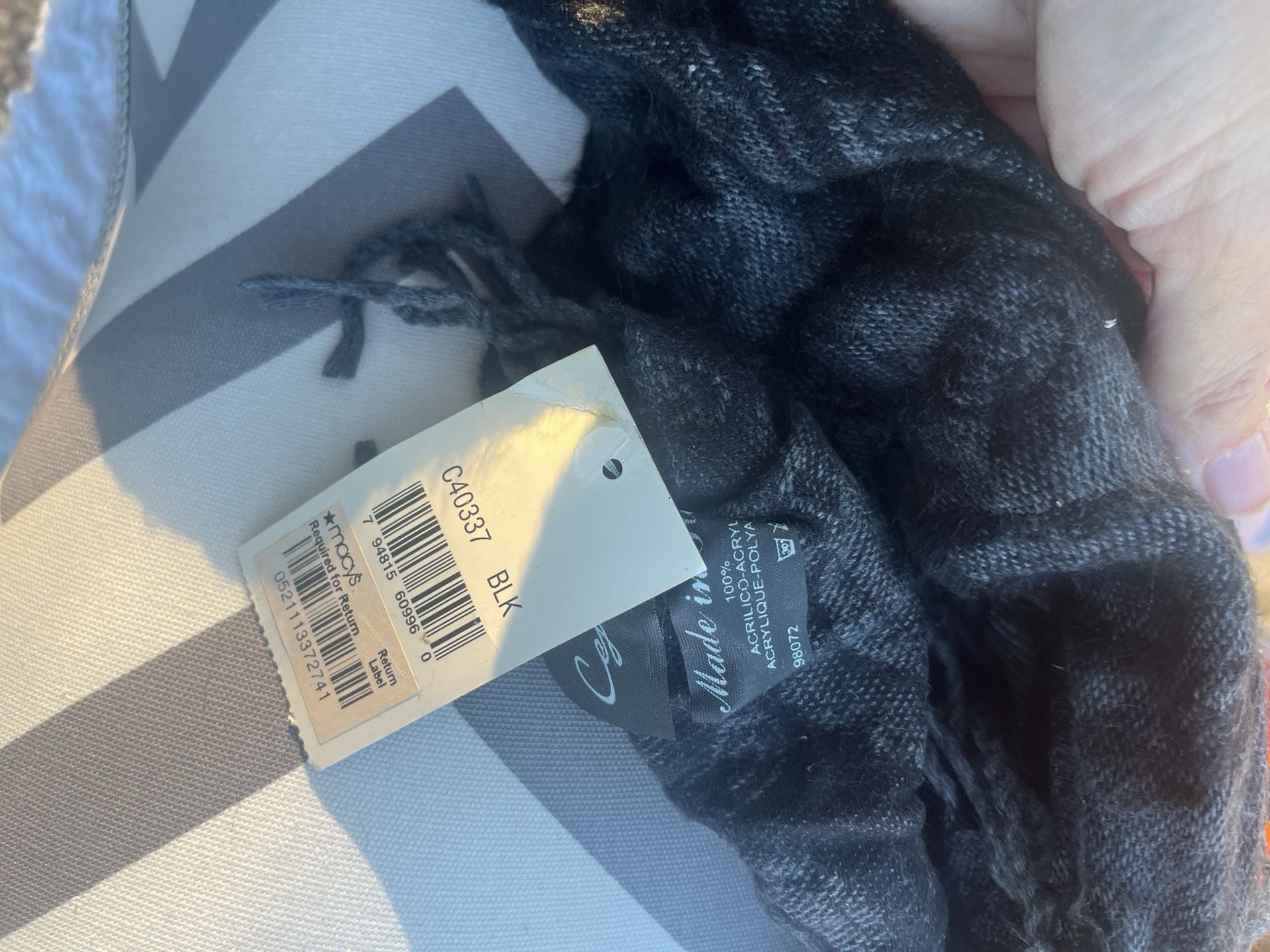Cejon Black Scarf New With Tags 2
