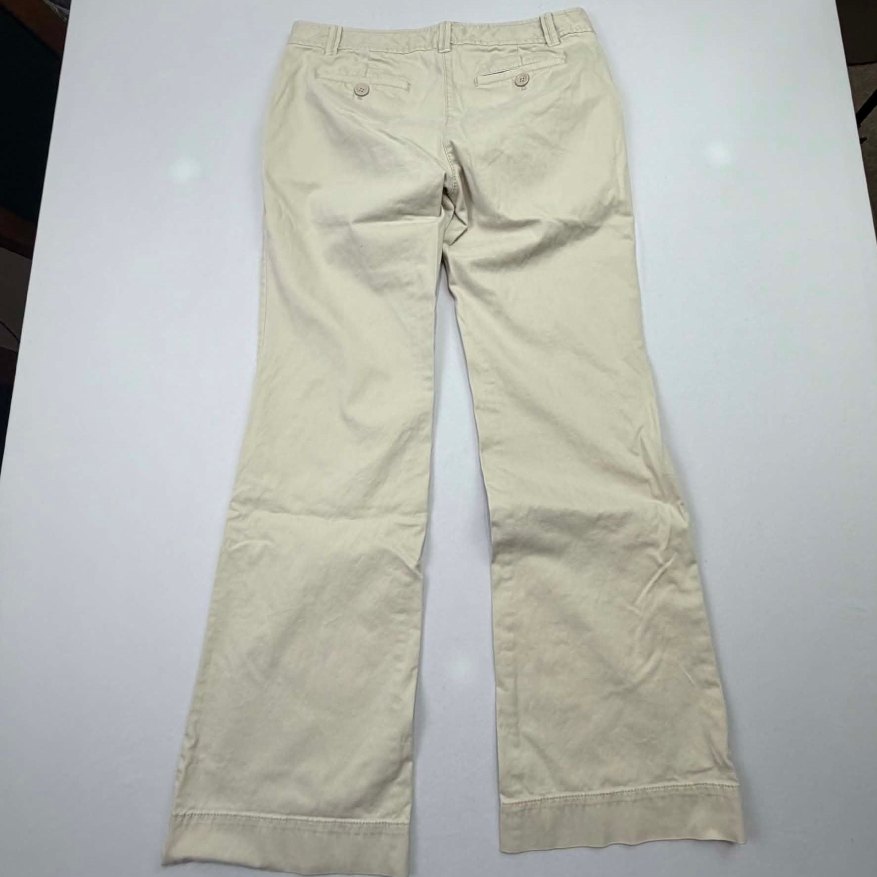Ann Taylor Loft Marisa Pants Size 6 Khaki Tan Cotton Casual 7
