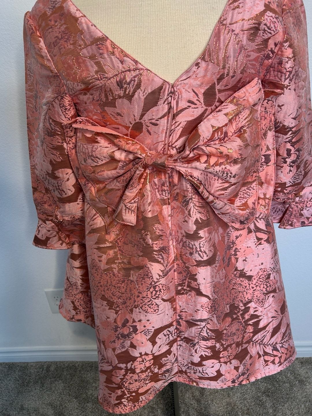 Eva Franco Babydoll Bow Dress 6