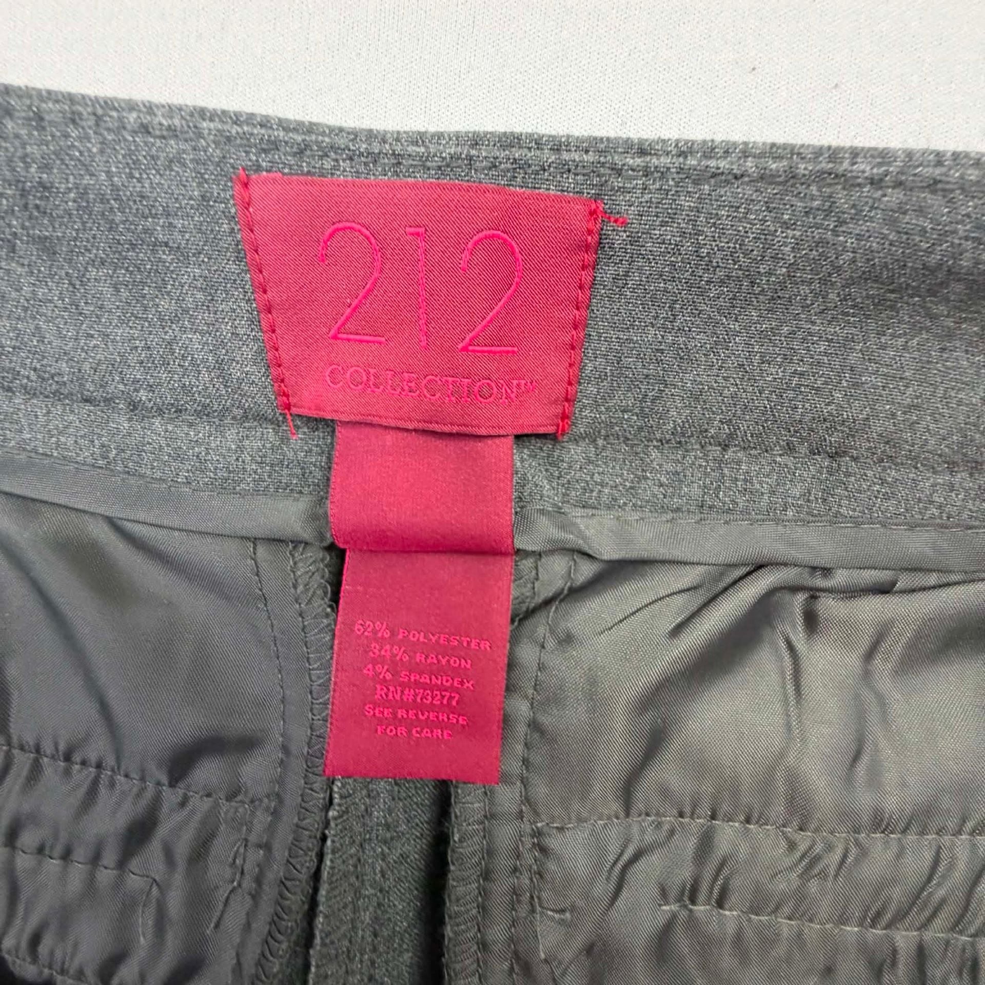 212 Collection Dress Pants Size 8 Short Gray Stretch 8