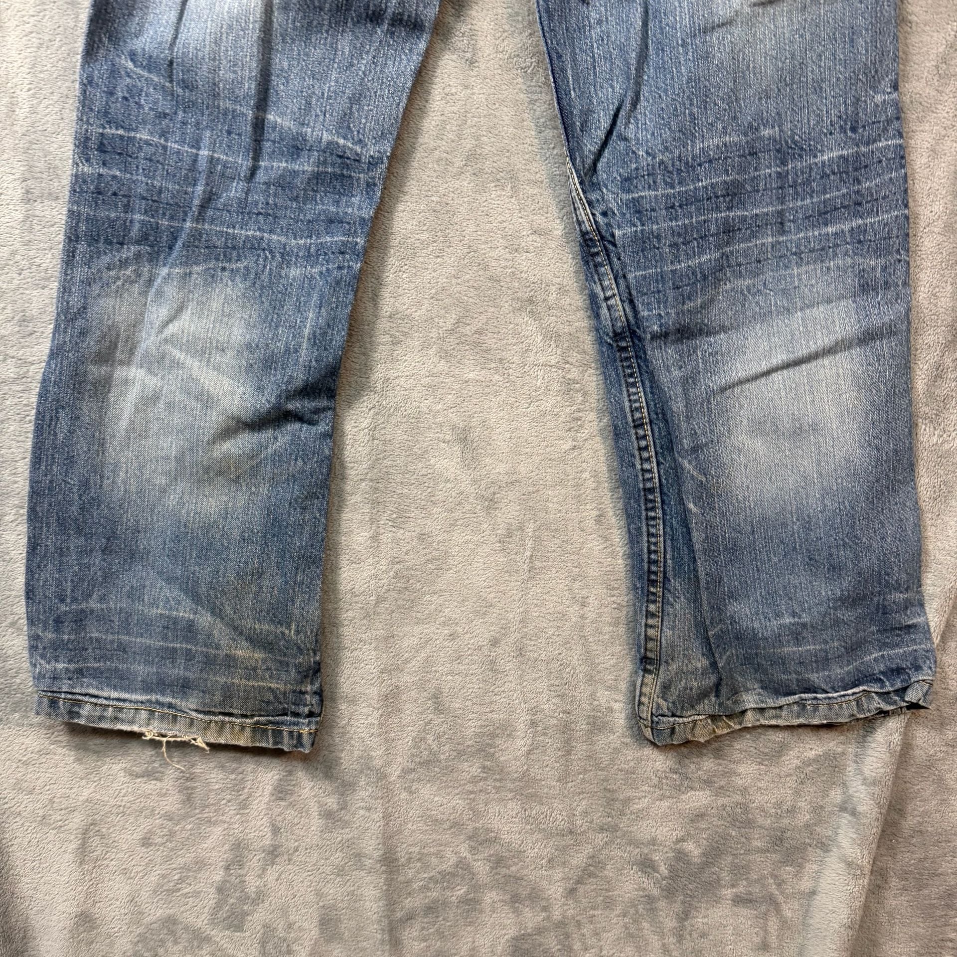 Vintage Rocawear Embroidered Jeans Size 14 Waist 29 Y2K Streetwear Baggy 12