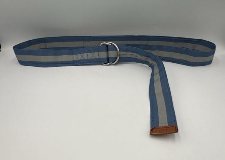 Vineyard Vines Striped D-Ring Belt Blue Gray
Size XL
#906 3