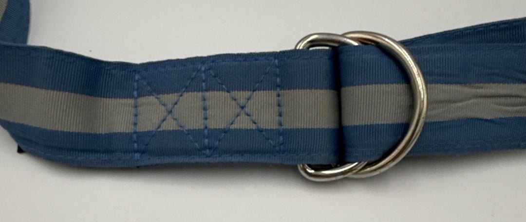 Vineyard Vines Striped D-Ring Belt Blue Gray
Size XL
#906 5