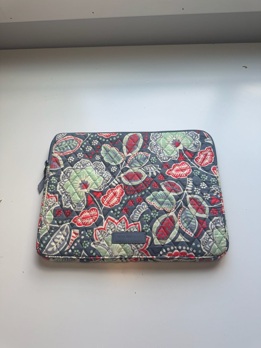 Vera Bradley Quilted Floral Laptop Sleeve Case 1
