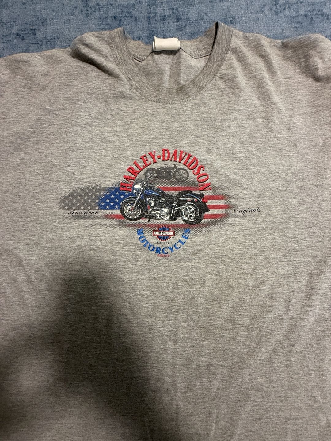 Harley-Davidson T-Shirt Size 2XL Gray 2003 Gengras Hartford CT 3