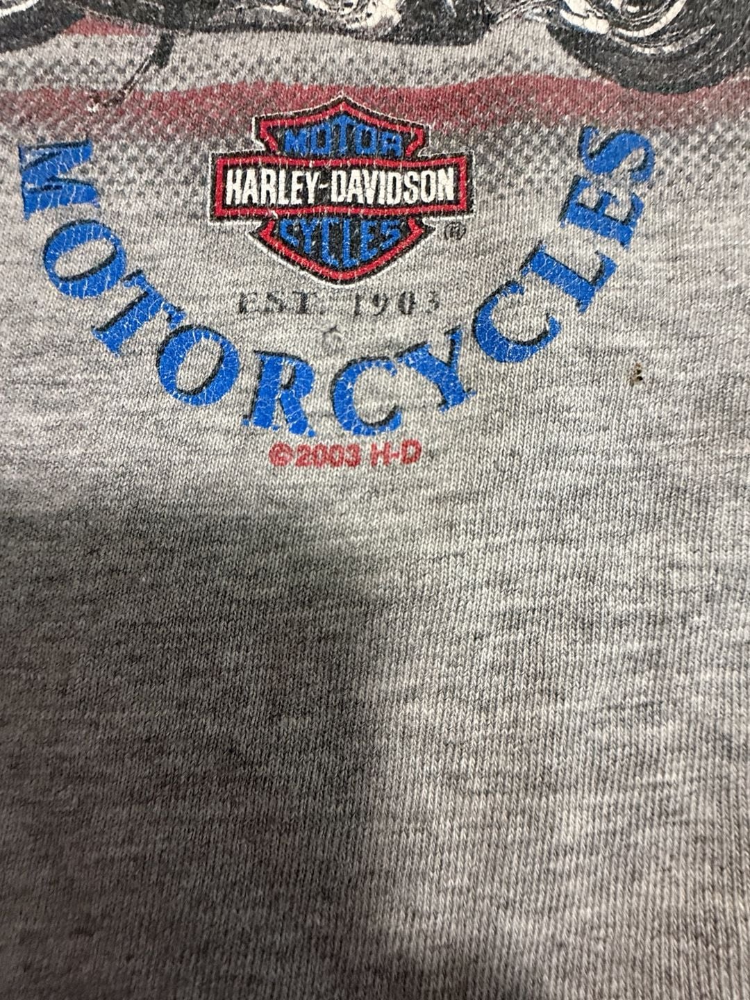 Harley-Davidson T-Shirt Size 2XL Gray 2003 Gengras Hartford CT 4