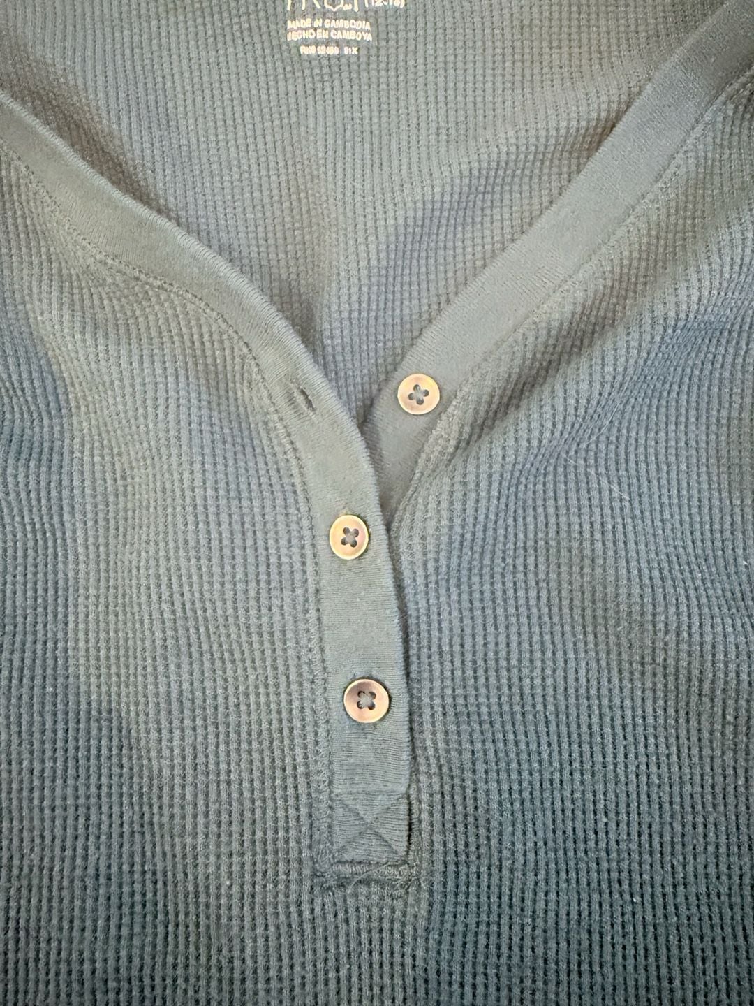 Time And Tru Thermal Henley Size M 5