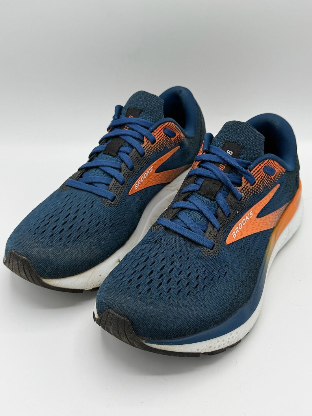 Brooks Ghost 16 Mens 7.5 D Running Shoes Navy Blue Orange Athletic Sneakers 2
