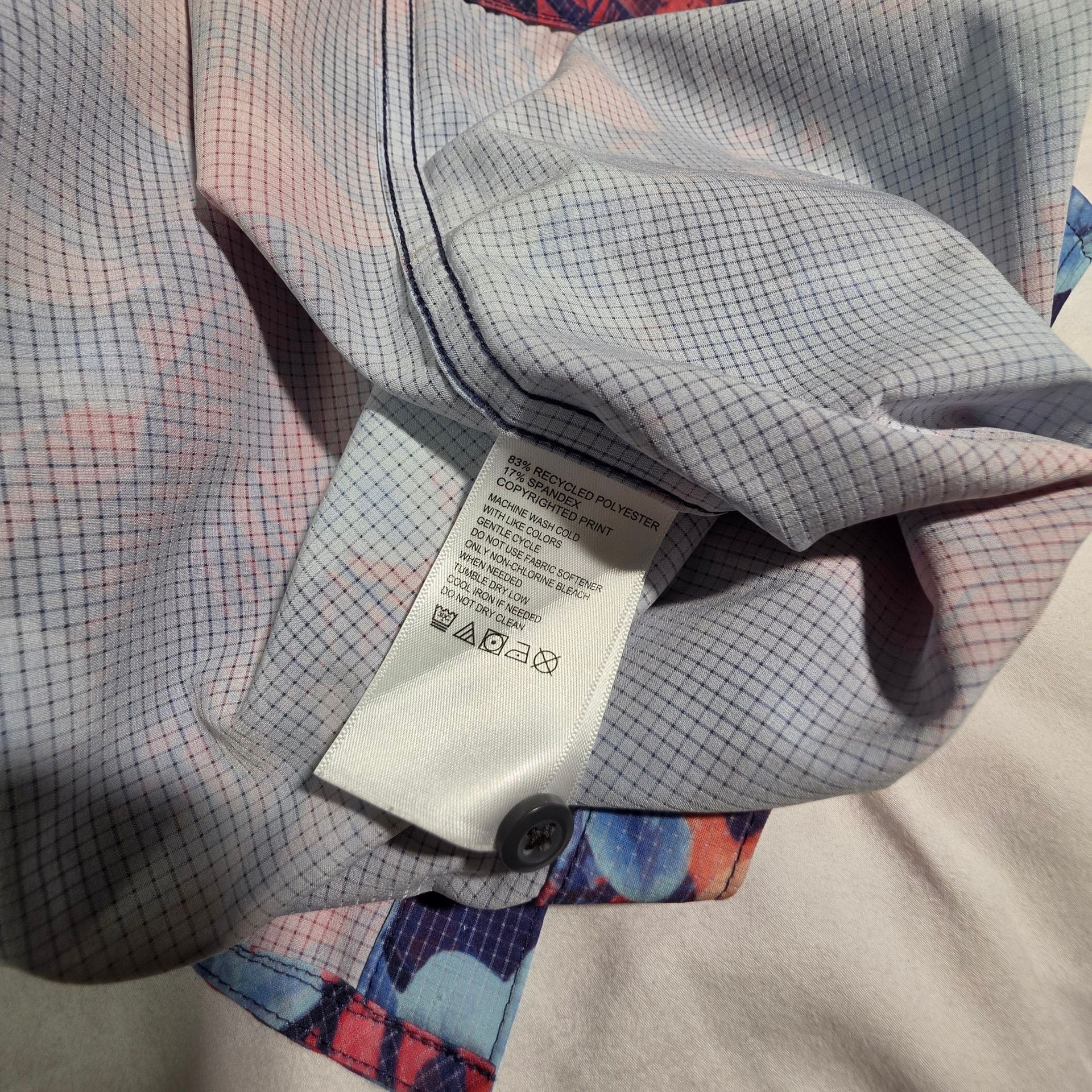 Tommy Bahama Button Down Shirt Size XL Floral Short Sleeve 5