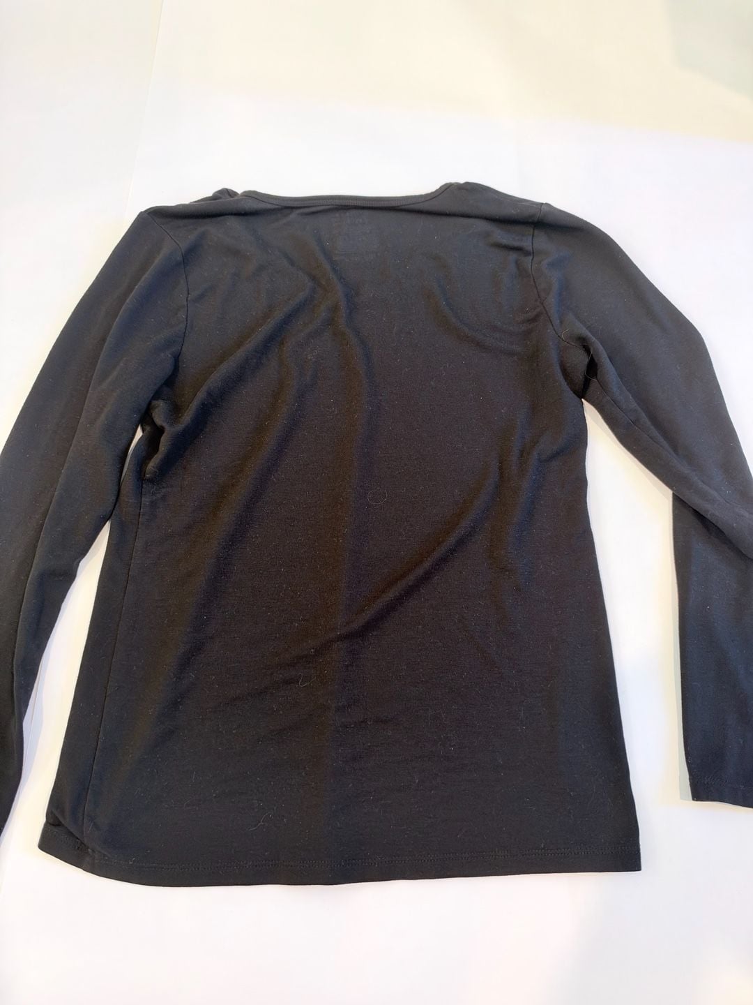 Time And Tru V-Neck Long Sleeve Shirt Size S Black 3