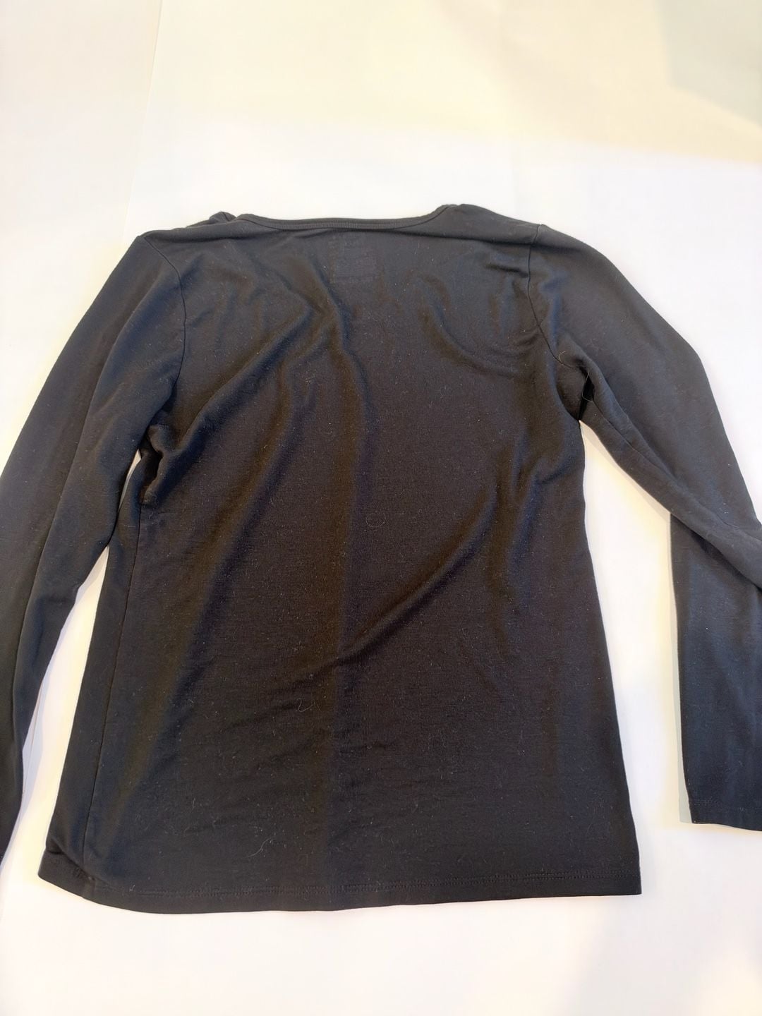 Time And Tru V-Neck Long Sleeve Shirt Size S Black 4