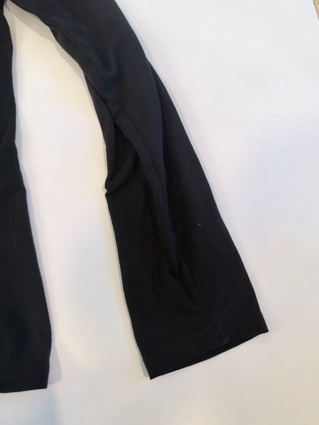 Time And Tru V-Neck Long Sleeve Shirt Size S Black 8
