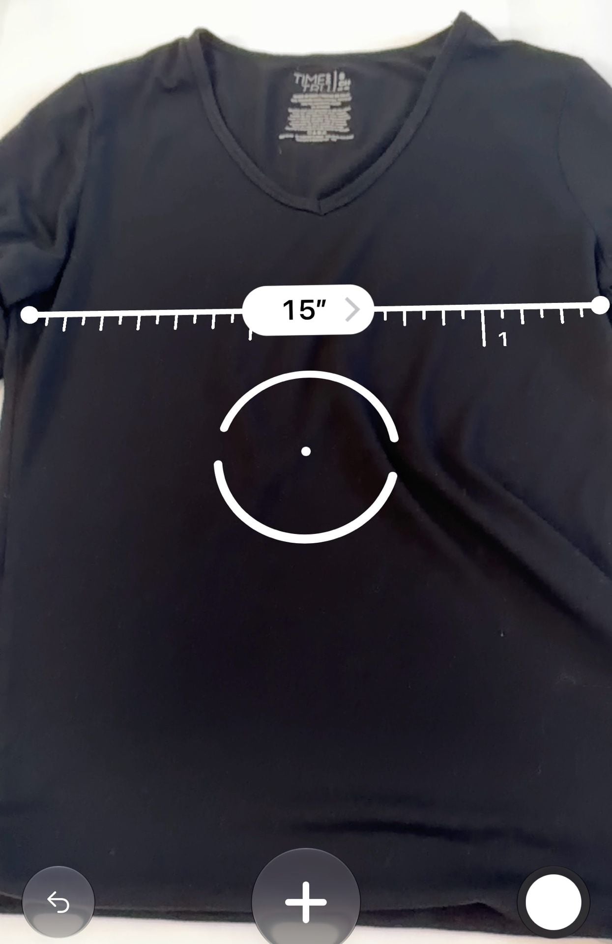 Time And Tru V-Neck Long Sleeve Shirt Size S Black 9