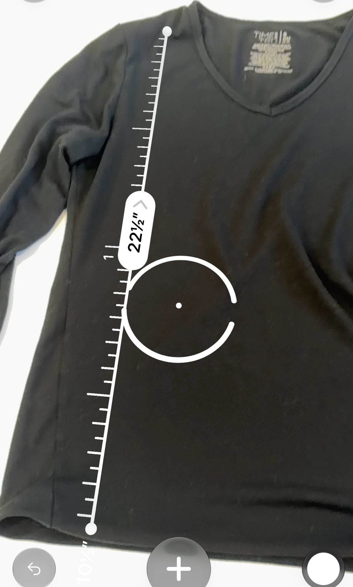 Time And Tru V-Neck Long Sleeve Shirt Size S Black 10