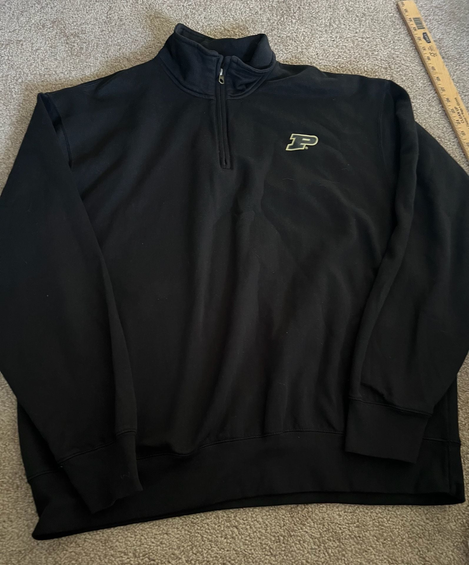 Blue 84 Purdue Boilermakers 1/4 Zip Sweatshirt 2XL Black 2
