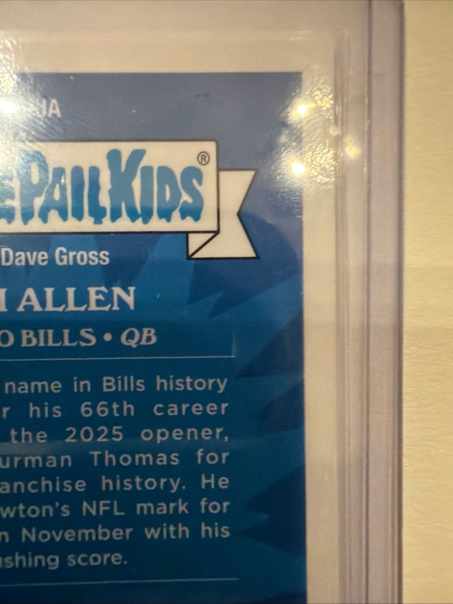 Garbage Pail Kids Arctic Allen Josh Allen Buffalo Bills Trading Card 8