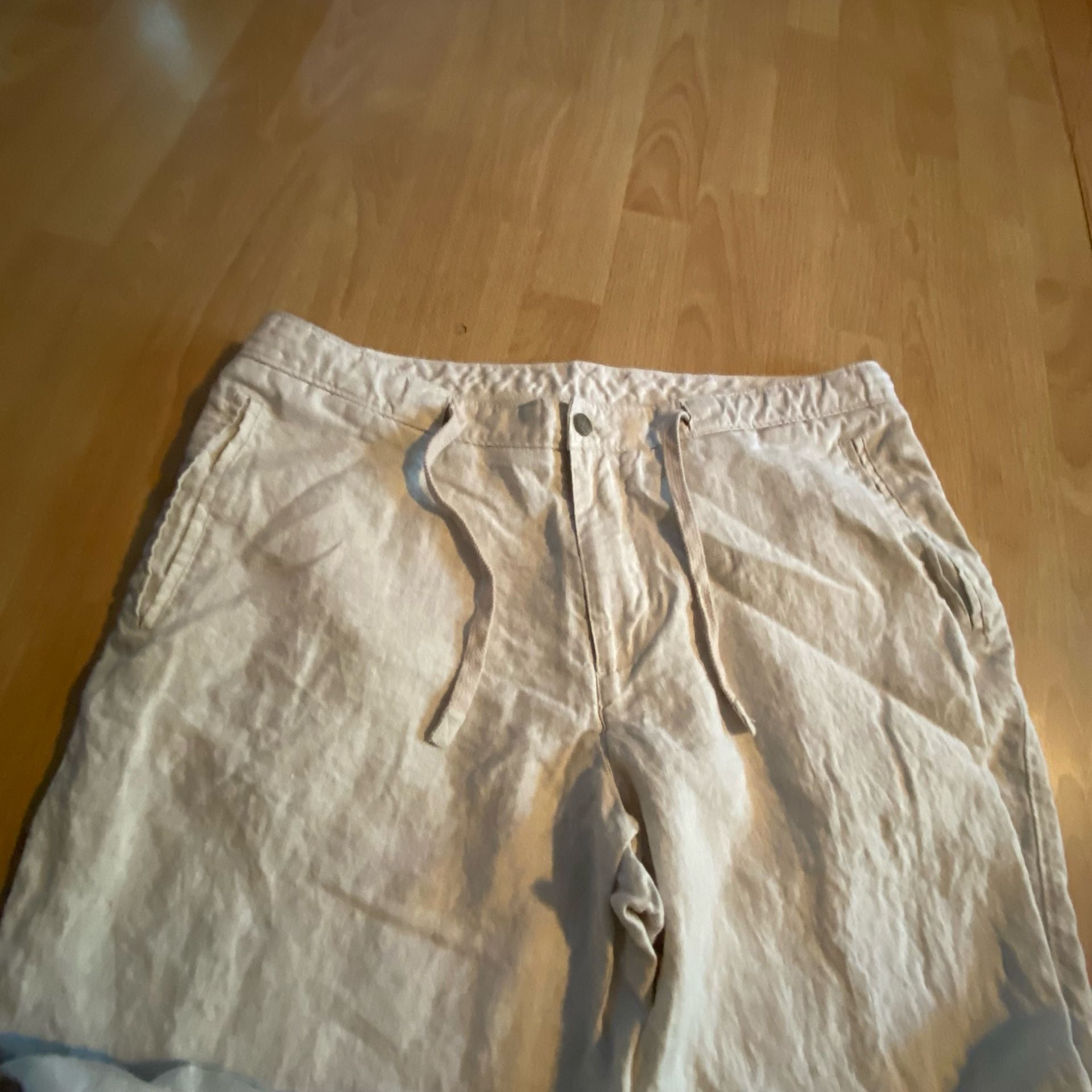 Tasso Elba Island Linen Pants 38x30 White 4