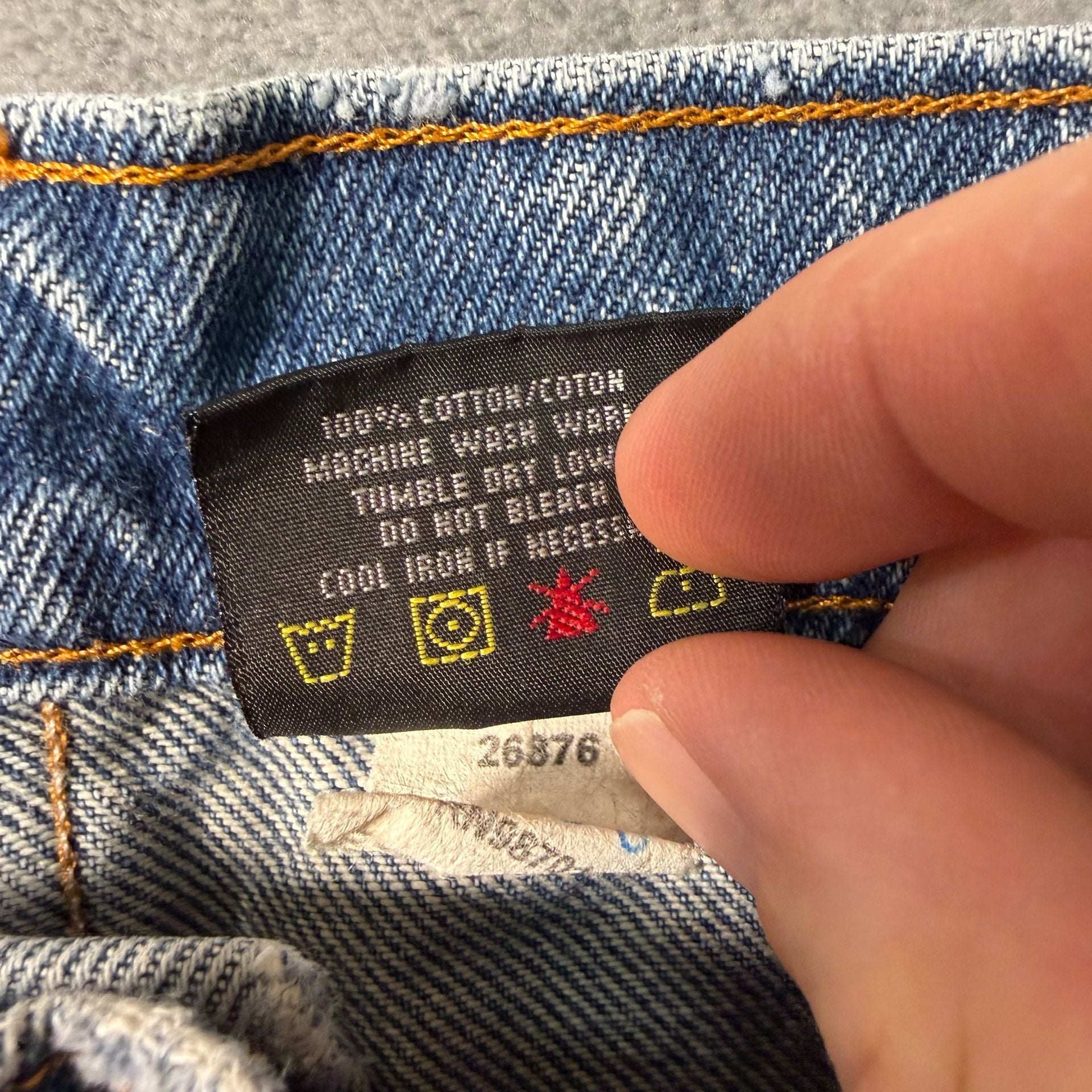 Vintage Prison Blues Carpenter Jeans Mens 34x30 Blue Denim Workwear USA Made 5