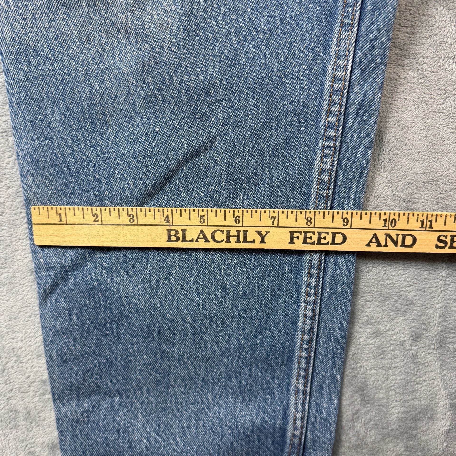 Vintage Prison Blues Carpenter Jeans Mens 34x30 Blue Denim Workwear USA Made 11