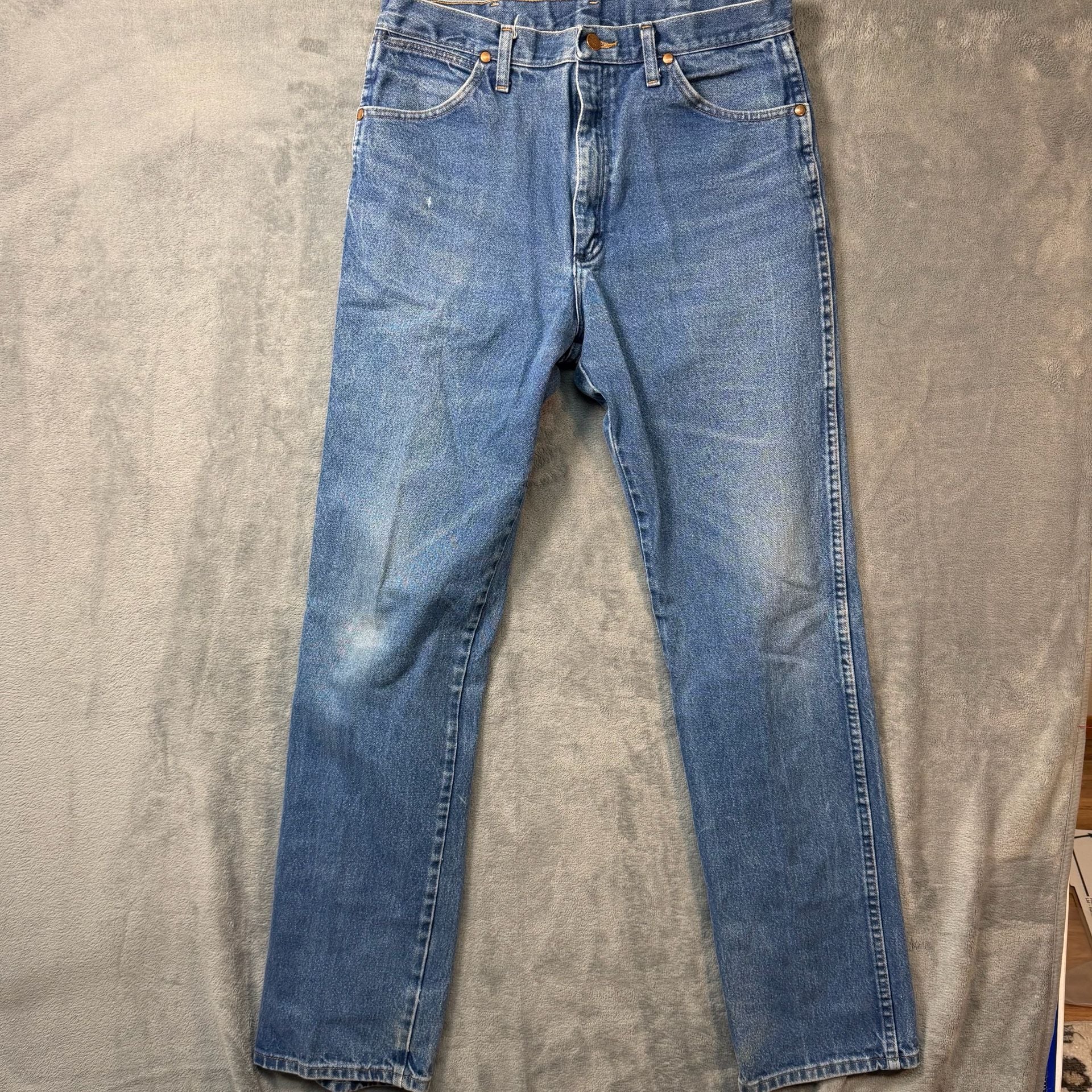 Wrangler Cowboy Cut 13MWZ Jeans Mens 33x36 Prewashed Indigo Tall Bootcut 2
