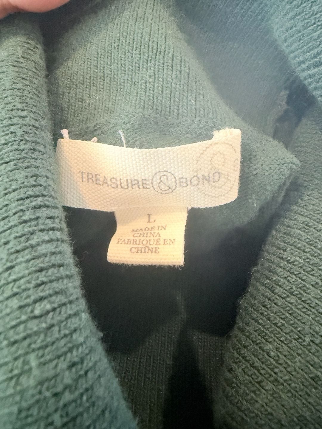 Free People Turtleneck Sweater Green 4