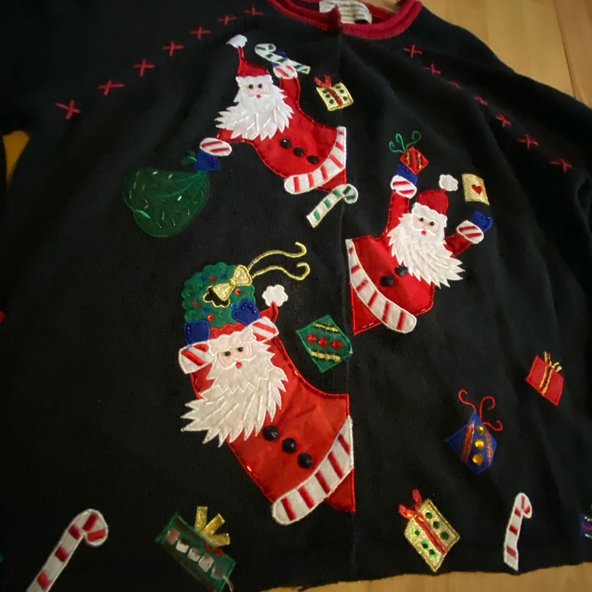 Tiara International Christmas Sweater Size M 3