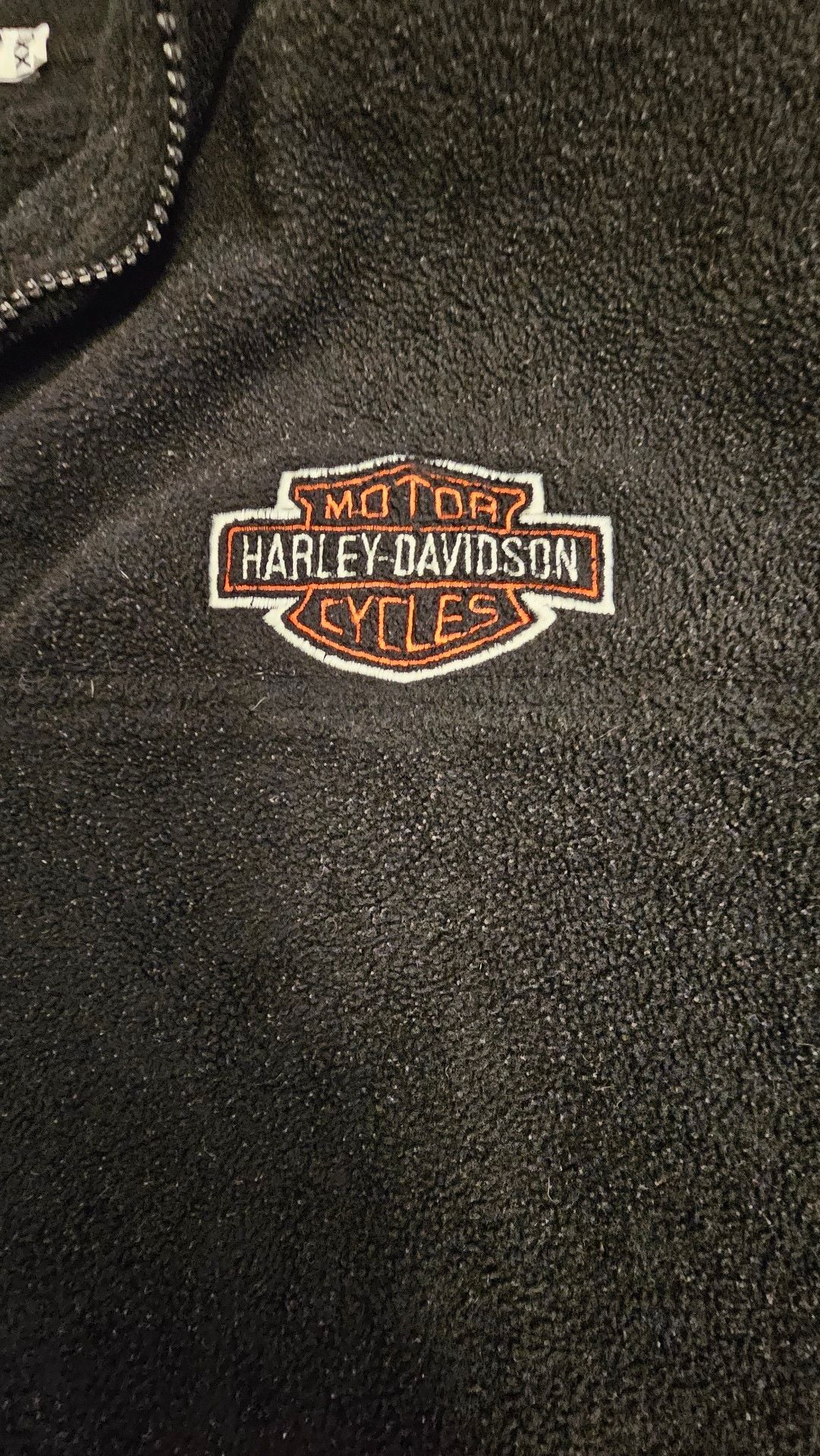 Harley-Davidson Black Fleece Quarter Zip Pullover XXL Embroidered Logo
5
