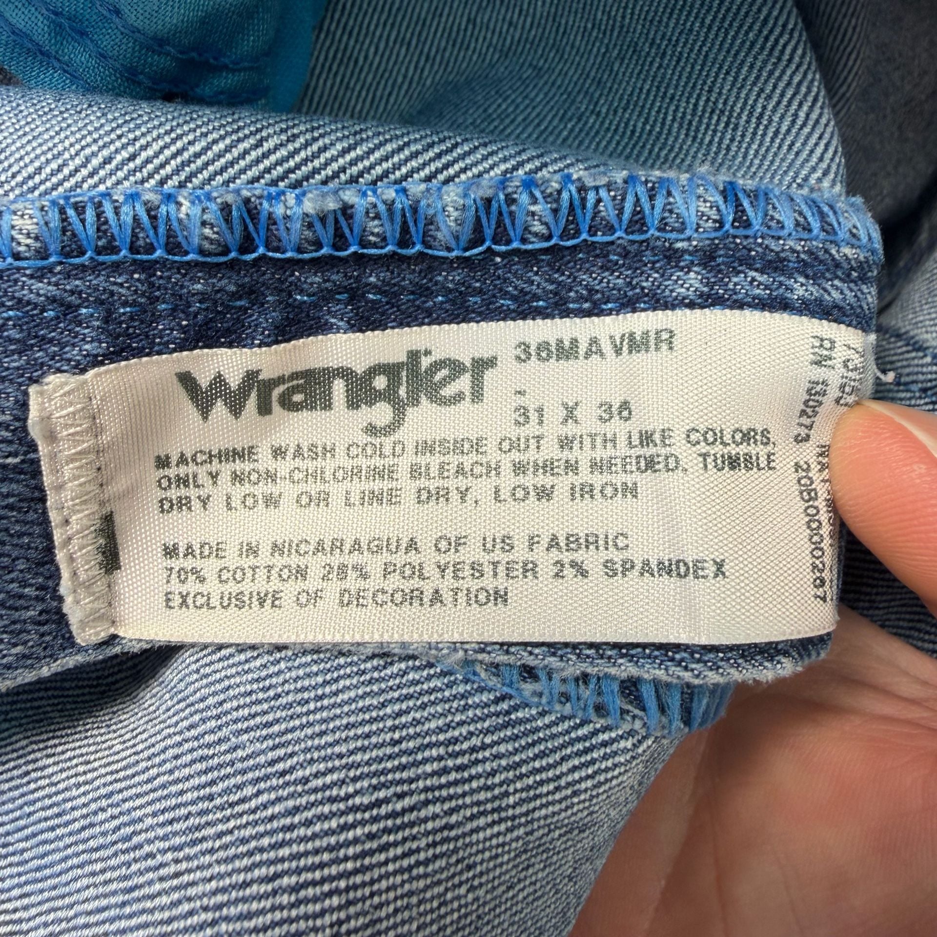 Wrangler Premium Performance Cowboy Cut Slim Fit Stretch Jeans Mens 31x36 8