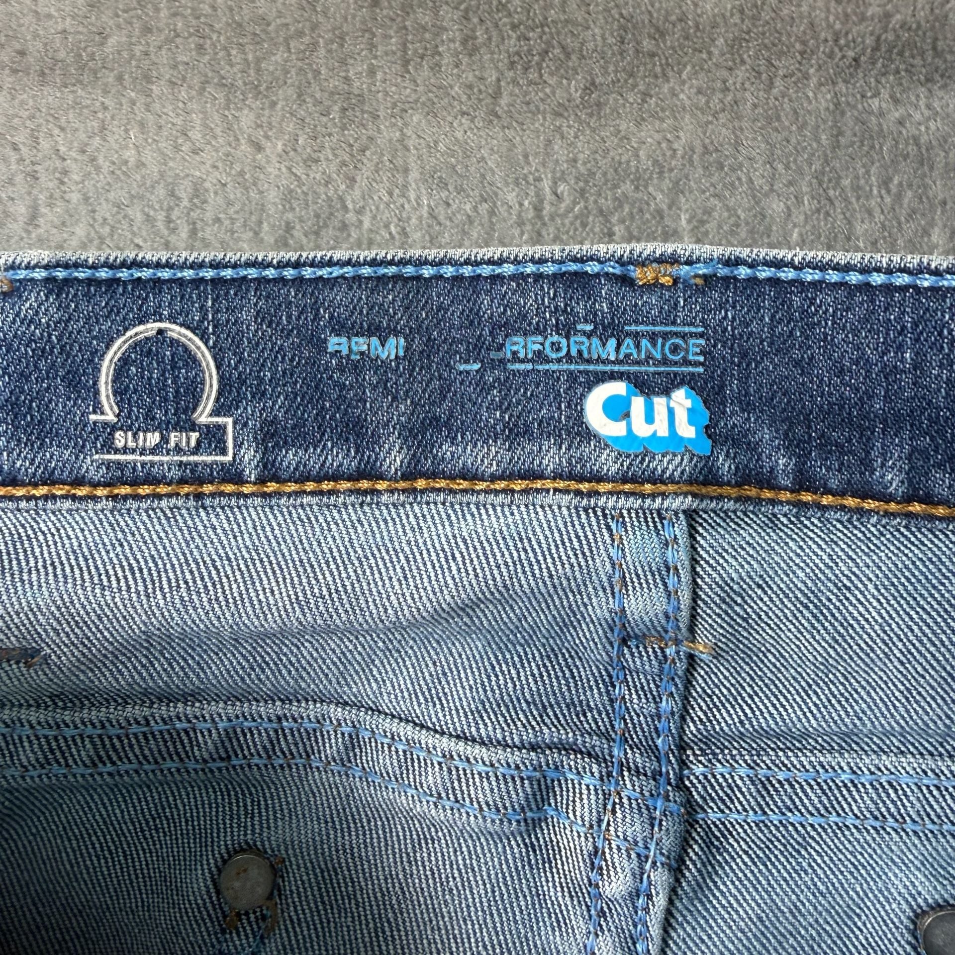 Wrangler Premium Performance Cowboy Cut Slim Fit Stretch Jeans Mens 31x36 10